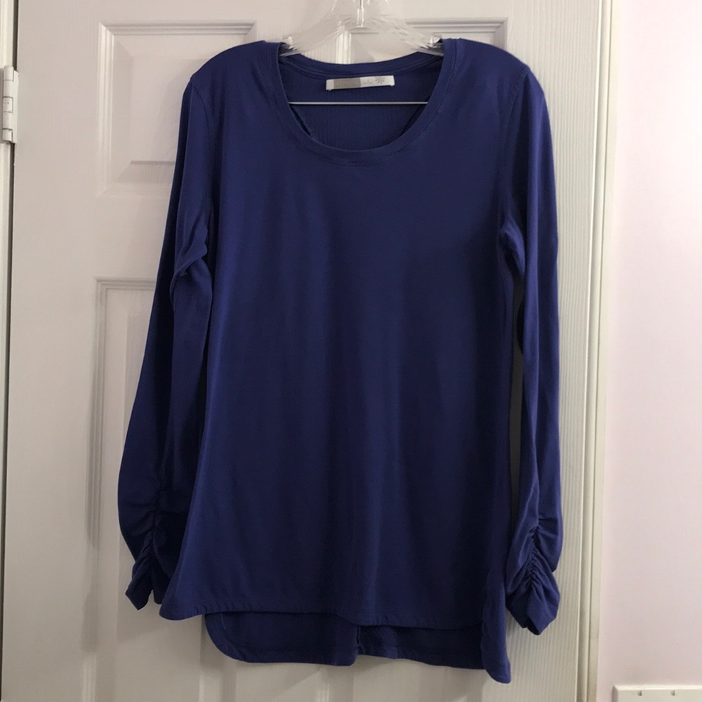 Athleta Purple Long Sleeve Top Size S Athletic Athleisure Exercise Shirt